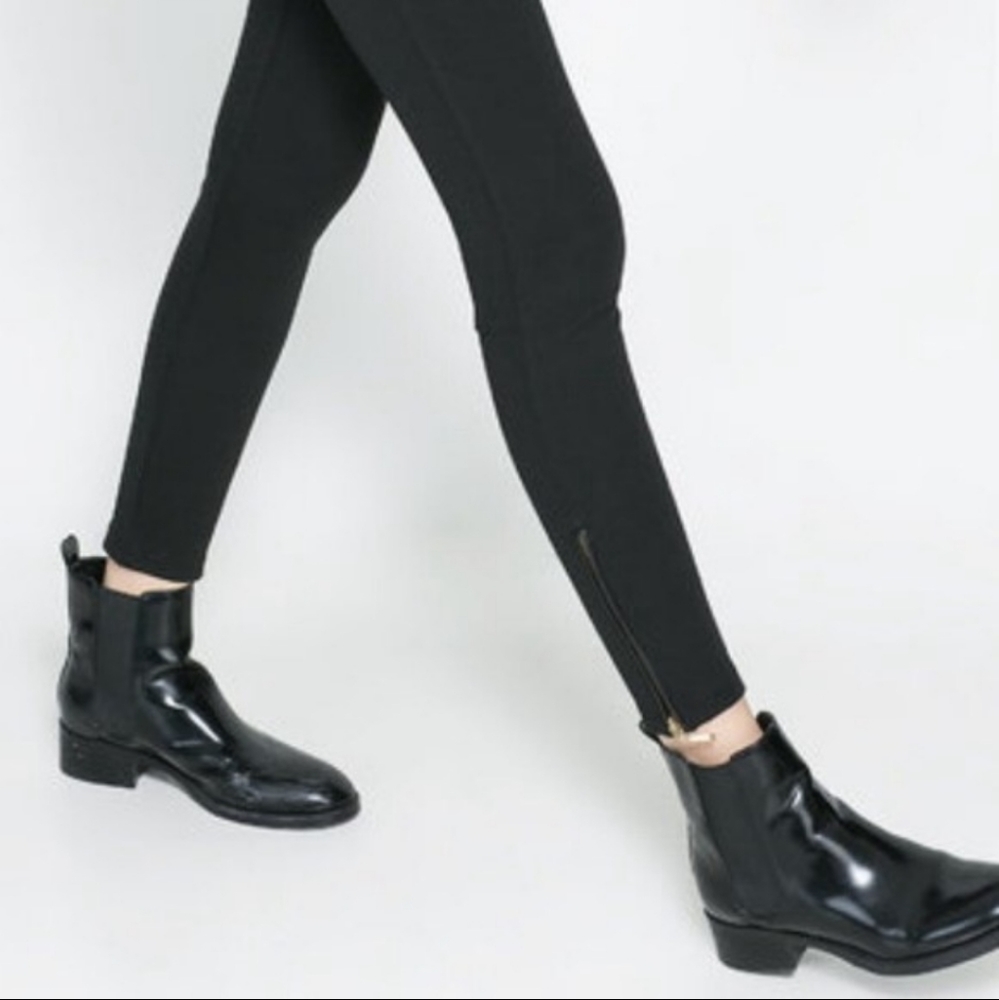 Zara | Smooth Patent Chelsea Boots - Picture 11 of 11